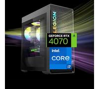 Lenovo Tour de jeu Legion T5 Gen 8, processeur Intel Core i7-13700F de 13e génération, NVIDIA GeForce RTX 4070, 64 Go de RAM DDR5, SSD de 2 To, HDMl, DP, RJ-45, Wi-Fi 6, Windows 11 Home, Gris