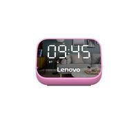 Lenovo TS13 Multifonction 5.0 Haut-Parleur Bluetooth Subwoofer Stéréo Lecteur HD Appel Microphone Miroir Réveil Batterie 1500 mAh, Rose