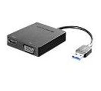 Lenovo Universal USB 3.0 to VGA/HDMI Adapter - Adaptateur vidéo externe - USB 3.0 - HDMI, VGA - pour ThinkPad T16 Gen 4 21QN G
