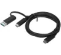 Lenovo USB-C Hybrid Kabel mit USB-A Adapter