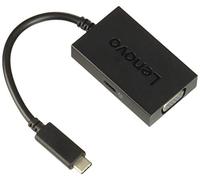 Lenovo USB C to VGA Plus Power Adapter - Adaptateur vidéo Externe - USB-C - VGA - pour 100e Chromebook, Miix 720-12, Thinkpad 13, ThinkPad P51s, T470, X1 Tablet, X1 Yoga 4X90K86568 Noir