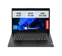 Lenovo V14 G5 Ordinateur portable professionnel 14" Full HD antireflet - Processeur Intel Core i5 noir, RAM DDR5 16 Go, SSD rapide 512 Go, webcam HD, Windows 11 Pro