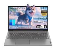 Lenovo V15 G4 Ordinateur portable professionnel de 15,6", écran FHD antireflet, Intel 10 cœurs i7-13620H (Beat Ultra 7 255U), 16 Go de RAM, 512 Go SSD, WiFi 6, Bluetooth 5.2, Windows 11 Pro, avec kit