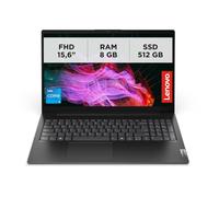 Lenovo V15 G5 IRL Ordinateur portable professionnel 15,6" Full HD - Noir Processeur Intel Core i5 13e génération, RAM DDR5 8 Go, SSD 512 Go rapide, FreeDOS