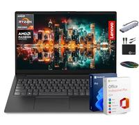 Lenovo V15 - Ordinateur portable phare pour étudiant en affaires 2025, écran FHD de 15,6", processeur AMD Ryzen 7 8 cœurs, RAM 24 Go + 1 To de stockage (SSD 512 Go + 500 Go d'ext), RJ45