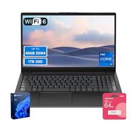 Lenovo V15 Ordinateur portable professionnel haute performance, écran FHD de 15,6 po, 13e génération, Intel 10 cœurs i7-13620H, 40 Go de RAM, SSD de 2 To, webcam, HDMI, Wi-Fi 6, Windows 11 Pro