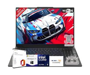 Lenovo WUXGA Thinkpad E16 Ordinateur portable 16" avec Microsoft Office, Intel Core Ultra 5 125U, 32 Go de RAM, SSD 1 To, design ultra silencieux, clavier rétroéclairé, lecteur d'empreintes digitales