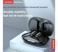 Lenovo XT80 casque sans fil Bluetooth 5.4 écouteurs véritable avec micro bouton contrôle réduction du bruit crochets d'oreille casque étanche Lenovo XT80 Black
