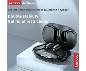 Lenovo XT80 casque sans fil Bluetooth 5.4 écouteurs véritable avec micro bouton contrôle réduction du bruit crochets d'oreille casque étanche Lenovo XT80 Black