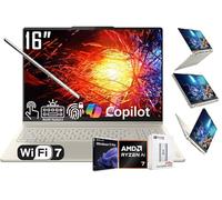 Lenovo Yoga 7 2-en-1 AI PC Copilot+ Ordinateur portable, écran tactile LCD 2K de 16", AMD 8-Core Ryzen AI 7 350, 16 Go LPDDR5X, 1 To SSD, WiFi 7, KB rétroéclairé, empreintes digitales, webcam 1080p, W