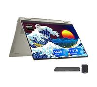 Lenovo Yoga 7 Copilot+ Ordinateur portable 2 en 1 avec écran tactile 2K de 16", AMD Ryzen AI 5 340, 16 Go LPDDR5X, 1,5 To de stockage (SSD 512 Go + station d'accueil de 1 To), clavier rétroéclairé