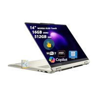Lenovo Yoga 7 Ordinateur portable 2 en 1 Copilot+ AI PC | WUXGA OLED Touch (100% DCI-P3) | AMD Ryzen AI 5 340 (jusqu'à 50 Tops) | 16 Go DDR5 512 Go SSD | pour Creator Business Professional Win11Pro