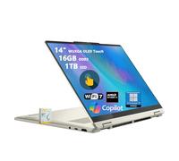 Lenovo Yoga 7 Ordinateur portable 2 en 1 Copilot+ AI PC | WUXGA OLED Touch (100% DCI-P3) | AMD Ryzen AI 7 350 (jusqu'à 50 Tops) | 16 Go DDR5 1 To SSD | pour Creator Business Professional Win11pro avec