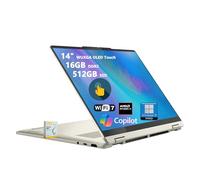 Lenovo Yoga 7 Ordinateur portable 2 en 1 Copilot+ AI PC | WUXGA OLED Touch (100% DCI-P3) | AMD Ryzen AI 7 350 (jusqu'à 50 Tops) | 16 Go DDR5 512 Go SSD | pour Creator Business Professional Win11pro