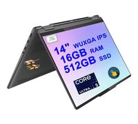 Lenovo Yoga 7i 14 Ordinateur portable 2 en 1 14" 2,2 K IPS Touch 100 % sRGB brillant 13e génération Intel 10-Core i5-1335U (Beats i7-1255U) 16 Go de RAM 512 Go SSD rétroéclairé empreintes digitales