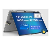 Lenovo Yoga 7i 16 Ordinateur portable 2 en 1 | WUXGA IPS Multi-Touch (300 nits) | 13e génération Intel 10-Core i7-1355U | 16 Go DDR5 512 Go SSD | Empreinte digitale rétroéclairée Thunderbolt HDMI