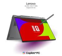 Lenovo Yoga 7i 2-in-1 Gen 11 Aura Edition 14 Intel Processeur Intel® Core Ultra 7 355 coeurs LPE jusqu'à 3,50 GHz coeurs P jusqu'à 4,70 GHz, Windows 11 Famille 64, 1 To SSD M.2 2242 PCIe Gen4 QLC - 83