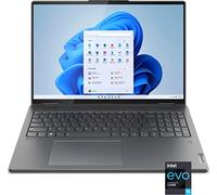 Lenovo Yoga 7i 2022 Ordinateur portable 2 en 1 à écran tactile 2,5 K 16" Intel Core i5-1240P, 8 Go de mémoire, 512 Go SSD, carte graphique Iris Xe, empreinte digitale, Ko rétroéclairé, Win11, gris