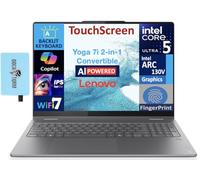 Lenovo Yoga 7i Copilote AI 2 en 1 + écran tactile 2K pour ordinateur portable 16" (Intel Ultra 5 Series 2, 16 Go LPDDR5X, SSD PCIe M.2 1 To, KB rétroéclairé, empreintes digitales, 2 To 4, Win 11 Pro