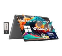 Lenovo Yoga 7i Ordinateur portable 2 en 1 à écran tactile 2K de 14 pouces, Intel Ultra 5 125U, 16 Go de RAM, 672 Go de stockage (SSD 512 Go + station d'accueil 160 Go), clavier rétroéclairé, Wi-Fi 6E