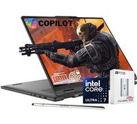 Lenovo Yoga 7i Ordinateur portable 2 en 1 AI 2024, 16" WUXGA Touch, Intel 12-Core Ultra 7 155U (Beat i7-1355U), 16 Go de RAM LPDDR5X, 1 To SSD, rétroéclairé, FP, Webcam IR FHD, copilote AI, Win11