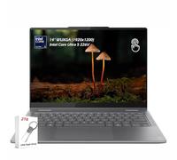 Lenovo Yoga 7i Ordinateur portable 2 en 1 avec Intel Core Ultra 5 226 V, écran tactile WUXGA OLED 100 % DCI-P3, 16 Go de RAM LPDDR5x 2 To SSD, Wi-Fi 7, lecteur FP, Win11, gris luna, avec clé USB de 2
