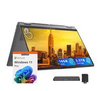Lenovo Yoga 7i Ordinateur portable à écran tactile 2 en 1 16" 2K, Intel Ultra 5 226 V, 16 Go LPDDR5X, 2,5 To (SSD 2 To + station d'accueil 512 Go), carte graphique Intel Arc, clavier rétroéclairé