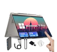 Lenovo Yoga 7i Ordinateur portable tactile 2 en 1 16" 2K, Intel Ultra 5 125U, 16 Go LPDDR5X, 2,28 To de stockage (SSD de 2 To + station d'accueil de 288 Go), clavier rétroéclairé, lecteur d'empreintes