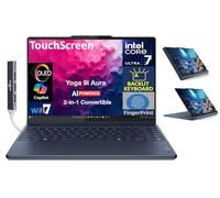 Lenovo Yoga 9i Aura Edition Ordinateur portable 2 en 1 haute performance Écran tactile OLED 2,8 K Écran tactile OLED 2,8 K (Intel Ultra 7-258 V, 32 Go LPDDR5X, 1 To SSD, KB rétroéclairé, empreintes