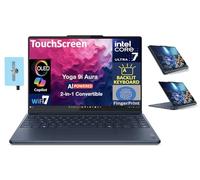Lenovo Yoga 9i Aura Edition Ordinateur portable 2 en 1 haute performance Écran tactile OLED 2,8 K Écran tactile OLED 2,8 K (Intel Ultra 7-258 V, 32 Go LPDDR5X, 1 To SSD, KB rétroéclairé, empreintes