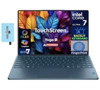 Lenovo Yoga AI Ordinateur portable avec écran tactile OLED 4K de 14" (Intel Ultra 7-258 V, 32 Go LPDDR5X, SSD PCIe M.2 1 To, Intel Arc 140 V, Ko rétroéclairé, empreintes digitales, Win 11 Pro) avec