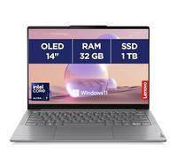 Lenovo Yoga Slim 7 14IMH9 - Ordinateur Portable 14'' OLED (Intel Core Ultra 7 155H, RAM 32Go, SSD 1To, Intel Arc Graphics,Windows 11 Home) Clavier rétroéclairé AZERTY FR - Lunaire Gris