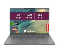 Lenovo Yoga Slim 7 ProX 14ARH7 - Ordinateur Portable 14.5'' 3K (AMD Ryzen 7 6800HS Creator Edition, RAM 16Go, SSD 1To,NVIDIA GeForce RTX 3050 4Go,Windows 11 Home) Clavier rétroéclairé AZERTY FR - Gris