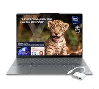Lenovo Yoga Slim 7i Aura Edition Copilot+ 15,3" 3K 120 Hz Touch, Intel Core Ultra 7 256 V, 16 Go LPDDR5X 1 To SSD, WiFi7, KB rétroéclairé, licence Win11Pro Office à vie, gris luna, avec hub USB, W