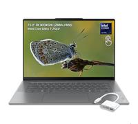 Lenovo Yoga Slim 7i Copilot+ PC 15,3" WQXG 2880 x 1800) IPS 500 nits, ordinateur portable tactile Intel Core Ultra 7 256 V, 16 Go de RAM LPDDR5X 1 To SSD, WiFi7, Ko rétroéclairé, Win11, Gris luna