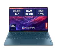 Lenovo Yoga Slim 9 14ILL10 - Ordinateur Portable 14'' 4K OLED WQUXGA Tactile Copilot+ (Intel Ultra 7 258V, RAM 32Go, SSD 1To, Intel Arc Graphics 140V, Windows 11 Home) Clavier AZERTY - Tidal Teal