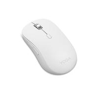 Lenovo Yoga - Souris silencieuse Bluetooth (sans Fil, Ergonomique, ambidextre, capteur Optique IR LED, 6 Boutons, molette défilement, connectivité simultanée, 1 Batterie AA) - Seashell