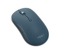 Lenovo Yoga - Souris silencieuse Bluetooth (sans Fil, Ergonomique, ambidextre, capteur Optique IR LED, 8 Boutons, molette défilement, connectivité simultanée, 1 Batterie AA) - Tidal Teal
