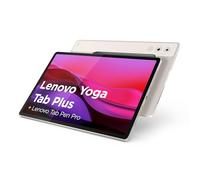 Lenovo Yoga Tab Plus - Tablette Tactile 12.7'' 3K, 144Hz (Qualcomm Snapdragon 8 Gen 3 Mobile Platform, 8Coeurs, RAM 16Go, UFS 4.0 256Go, Wifi7 + Bluetooth) Tab Pen Pro - Seashell