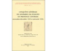 L'enquête générale de Leopardo da Foligno en provence centrale - Thierry Pecout - Comite Des Travaux Historiques Etscientifiques - broché - Essai