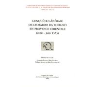 L'enquête Générale De Leopardo Da Foligno En Provence Orientale (Avril-Juin 1333)