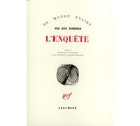 Per Olof Sundman – L'Enquête – Traduction Monique D'Argentré-Rask – Gallimard – Livre