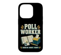 L'enregistrement des Travailleurs du sondage Assist Vérifier la Conception des élections Coque pour iPhone 14 Pro