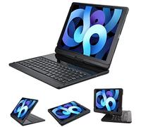LENRICH Étui-clavier rotatif 360° pour iPad Pro 12,9" 2017/2015 - Support Bluetooth sans fil - Mise en veille/réveil automatique (noir)