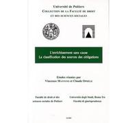 L'enrichissement sans cause - la classification des sources des obligations