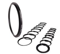 Lens-Aid Anneau Step Up 62-77 mm - Bague d’Adaptation Filtre métal Ultra Plate CNC Noir Mat, pour filtres ND, UV, CPL - Compatible avec Nikon, Canon, Sony, Fujifilm et Autres Marques