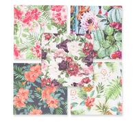 Lens-Aid Chiffon de Nettoyage en Microfibre au Design Chic : pour Appareil Photo, Objectif, écran et comme Chiffon de Nettoyage pour Lunettes (Chiffon en Microfibre 20x20 cm) | Lot de 5 Fleurs