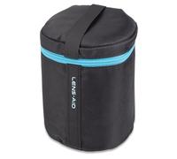 LENS-AID Housse Objectif M 10 x 16 cm étui rembourré | Mousse 10 mm, doublure polaire, extérieur Cordura, fermeture éclair, passant ceinture et anneau D