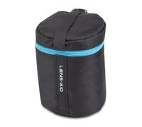 LENS-AID Housse Objectif S 9 x 14 cm étui rembourré | Mousse 10 mm, doublure polaire, extérieur Cordura, fermeture éclair, passant ceinture et anneau D