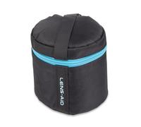Lens-Aid Housse pour Objectif avec Fermeture éclair - Étui rembourré Cordura avec Boucle Ceinture - pour objectifs Standards, compacts ou téléobjectifs - Taille: XS (9×11 cm)